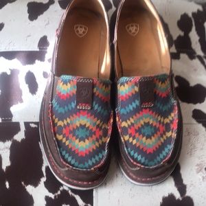 Ariat leather slip on shoes